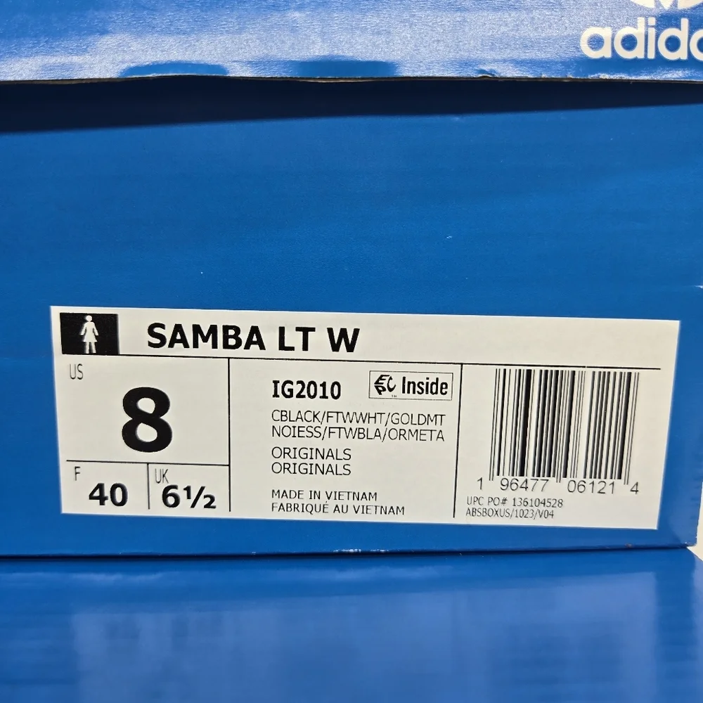 New Adidas Samba LT 'Black White Gum' Women's Shoes Size 8 - Picture 8 of 8